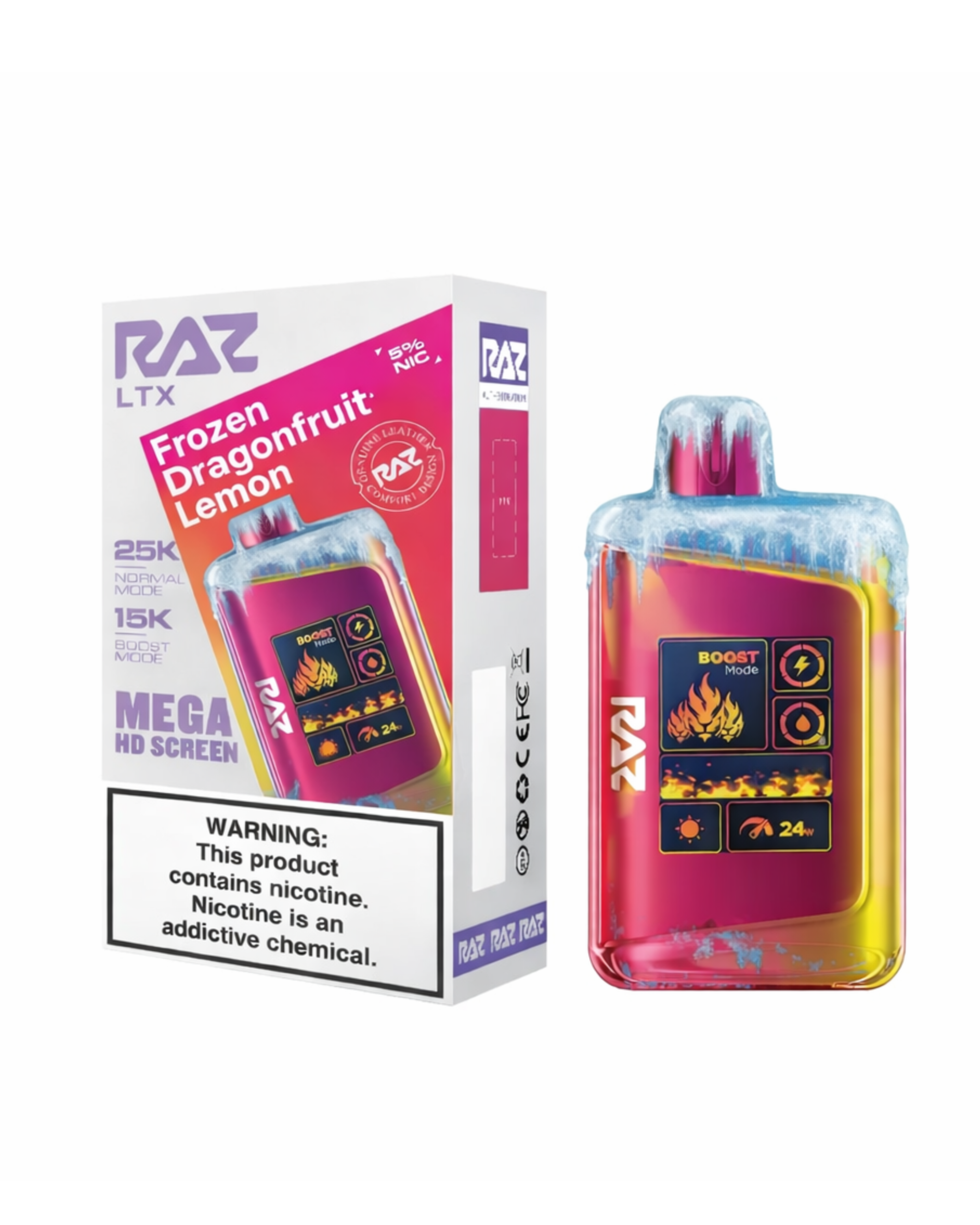 16 RAZ LTX 25K Frozen Dragonfruit Lemon - Image 1