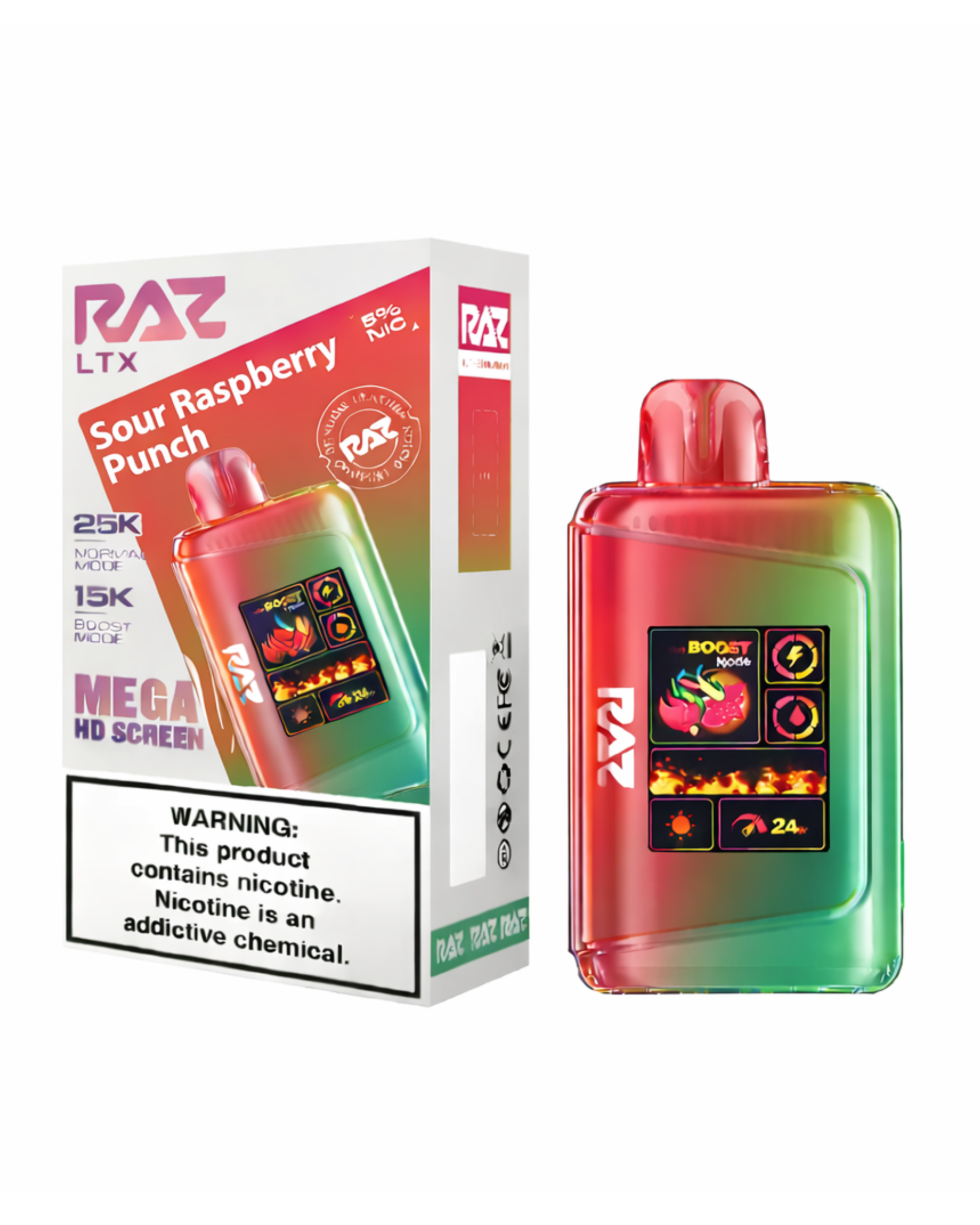 35 RAZ LTX 25K Sour Raspberry Punch - Image 1